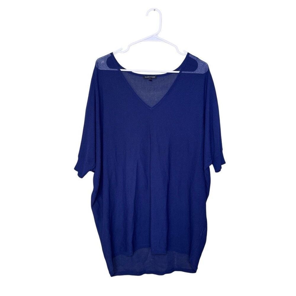 Eileen Fisher Tunic Blouse Indigo Women’s Size‎ Medium